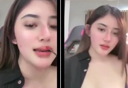 Puting Coklat Lidya Danira Kelihatan Pas Live